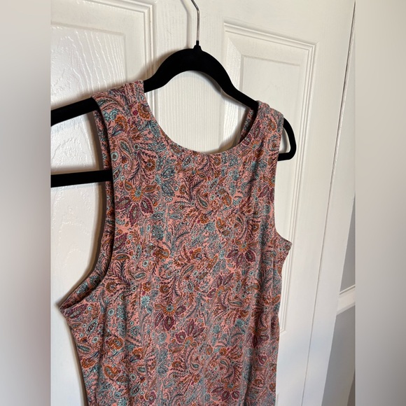 J. Jill Paisley Sleeveless Dress | Size Medium | Effortless Everyday Style - Picture 6 of 9